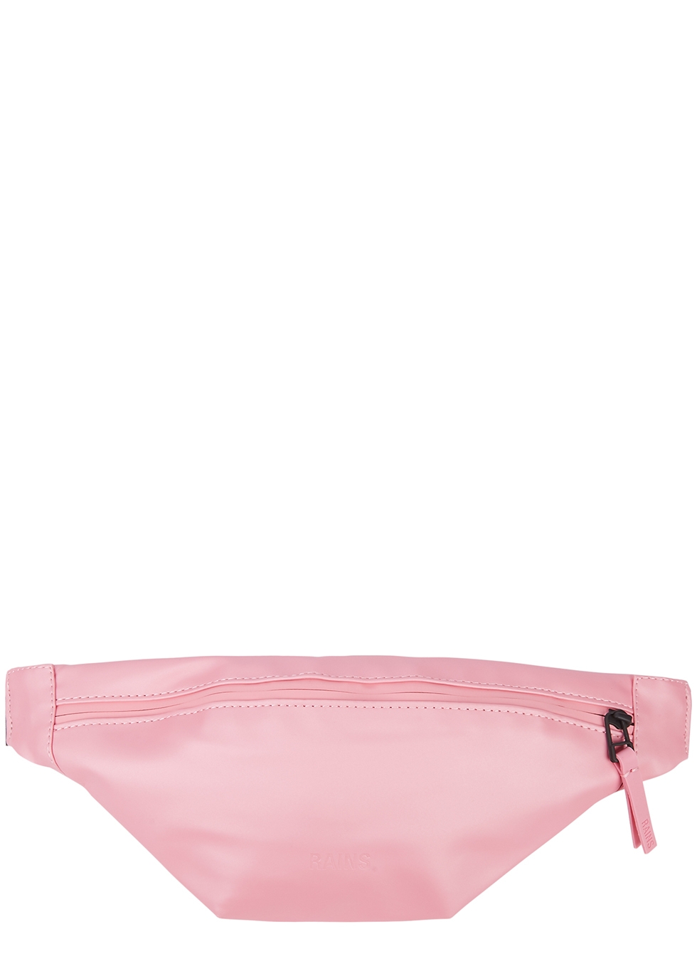 Rains Pink rubberised belt bag - Harvey Nichols