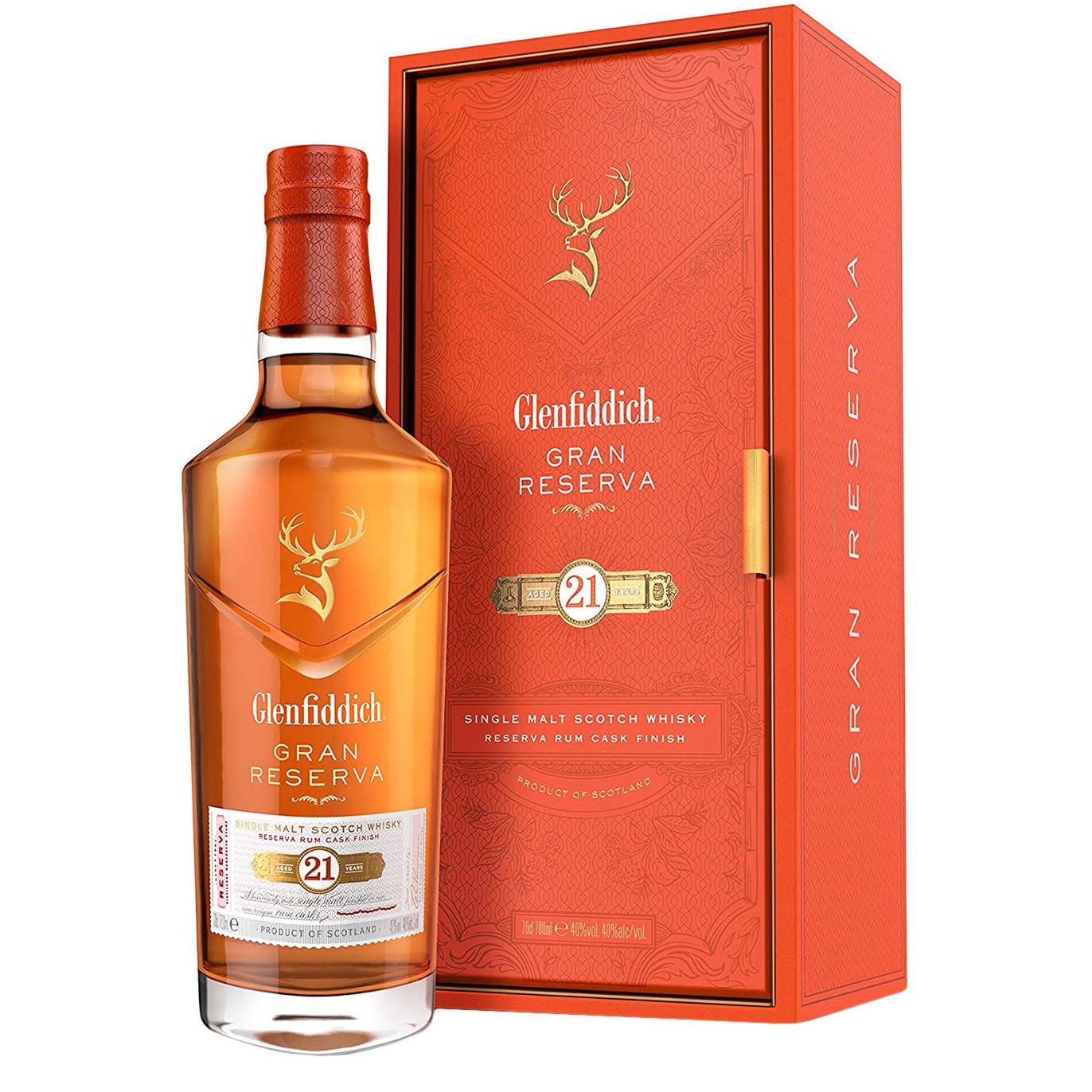 Glenfiddich 21 Year Old Gran Reserva Rum Cask Finish Single Malt Scotch Whisky