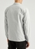 Grey garment-dyed cotton overshirt - Stone Island