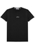 Black printed cotton T-shirt - Stone Island