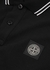 Black logo piqué cotton polo shirt - Stone Island