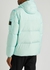 Crinkle Reps aqua quilted shell jacket - Stone Island