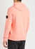 Peach logo hooded cotton sweatshirt - Stone Island
