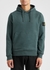 Teal logo hooded cotton sweatshirt - Stone Island