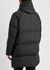 Crinkle Reps black quilted shell coat - Stone Island