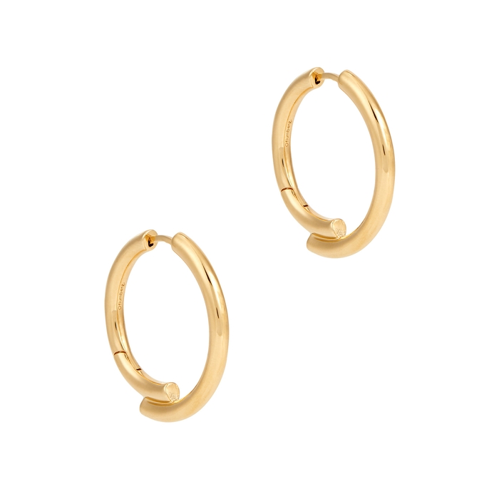 Otiumberg Chaos Hoop Earrings In Gold