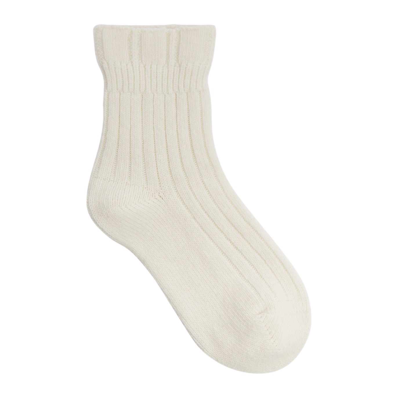 Falke Bedsock Rib Ivory Wool-blend Socks - Off White - 35/38