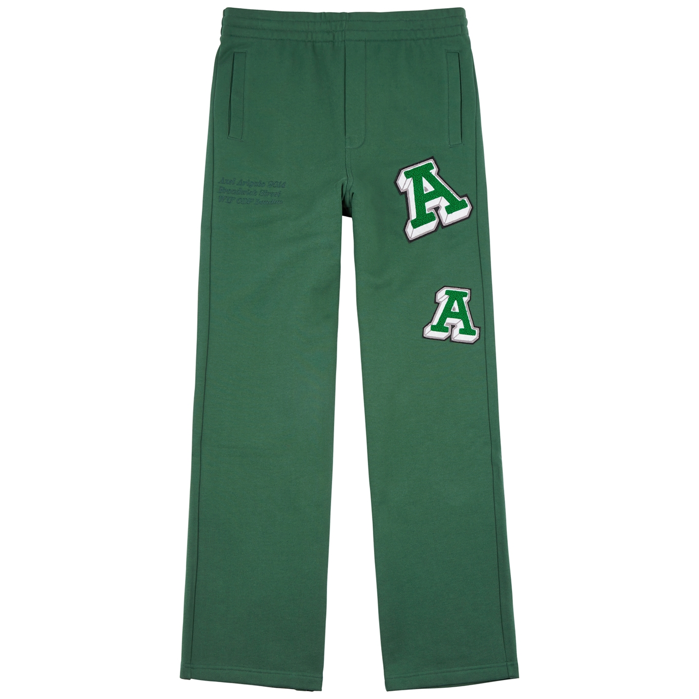 Axel Arigato Illusion Logo Cotton Sweatpants - Green - XL