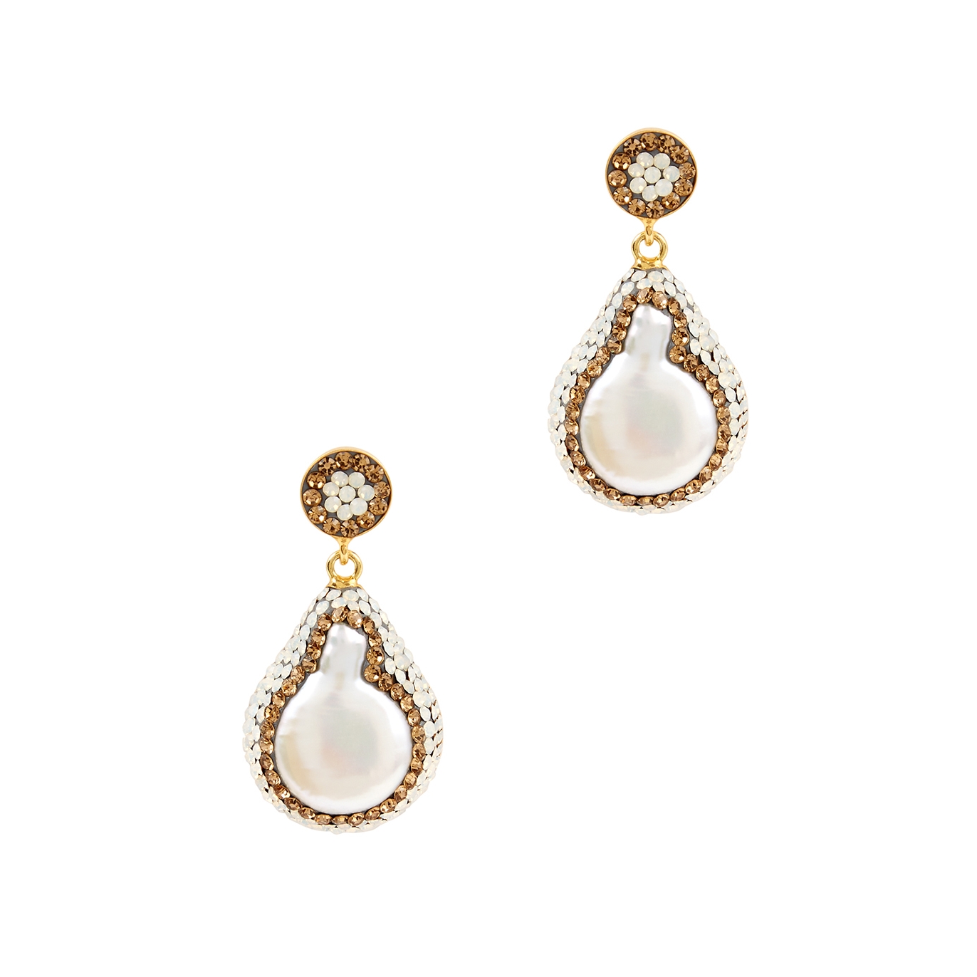 Baroque Pearl 18kt Gold-plated Earrings