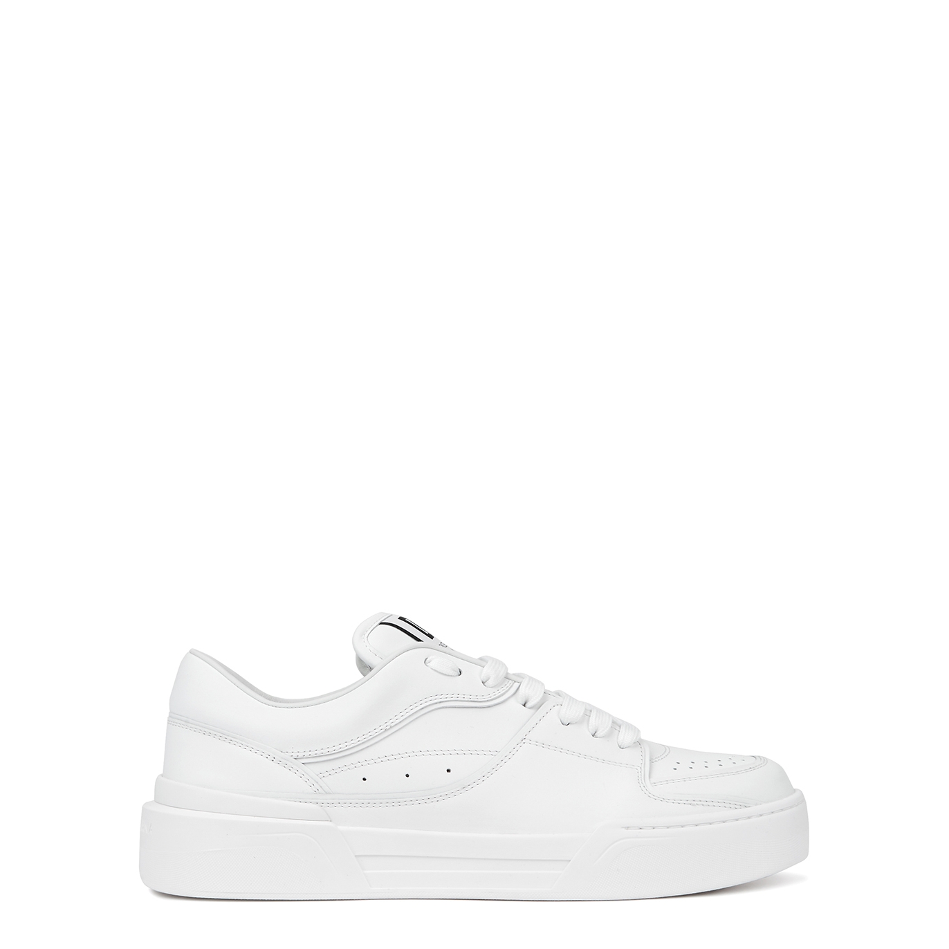 Dolce & Gabbana New Roma White Leather Sneakers - 6