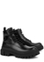 Black leather combat boots - Dolce & Gabbana