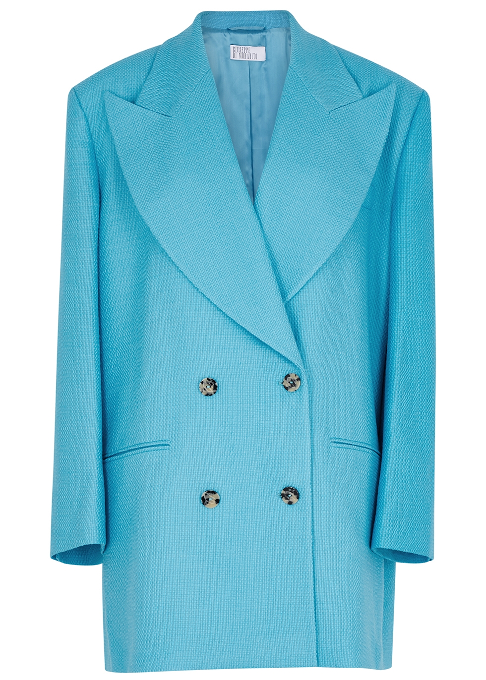 Giuseppe di Morabito Turquoise double-breasted wool blazer - Harvey Nichols