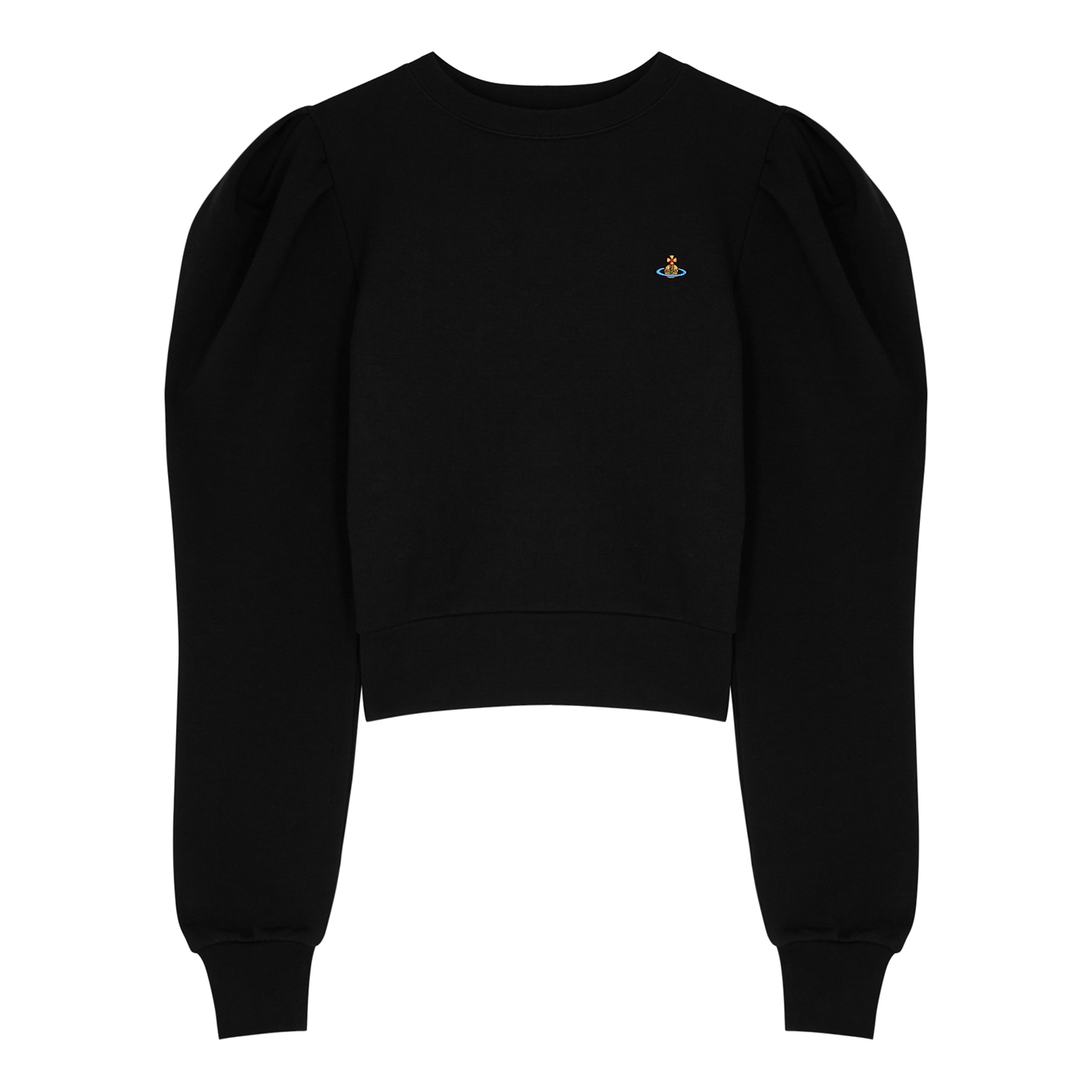 Vivienne Westwood Aramis Black Logo-embroidered Cotton Sweatshirt - XS