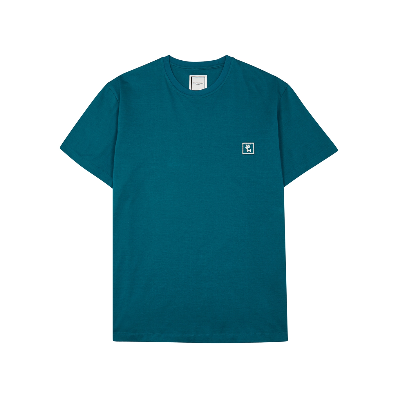 Wooyoungmi Teal Logo Cotton T-shirt - Blue - 48