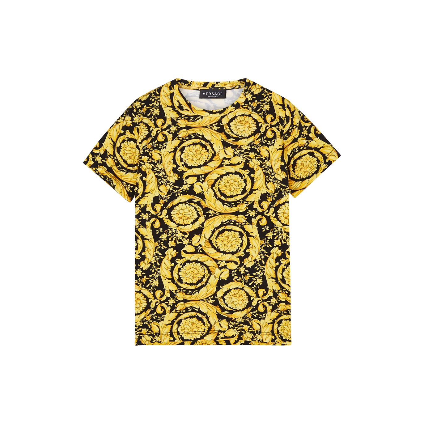 Versace Kids Baroque pattern-print short-sleeved T-shirt - Farfetch