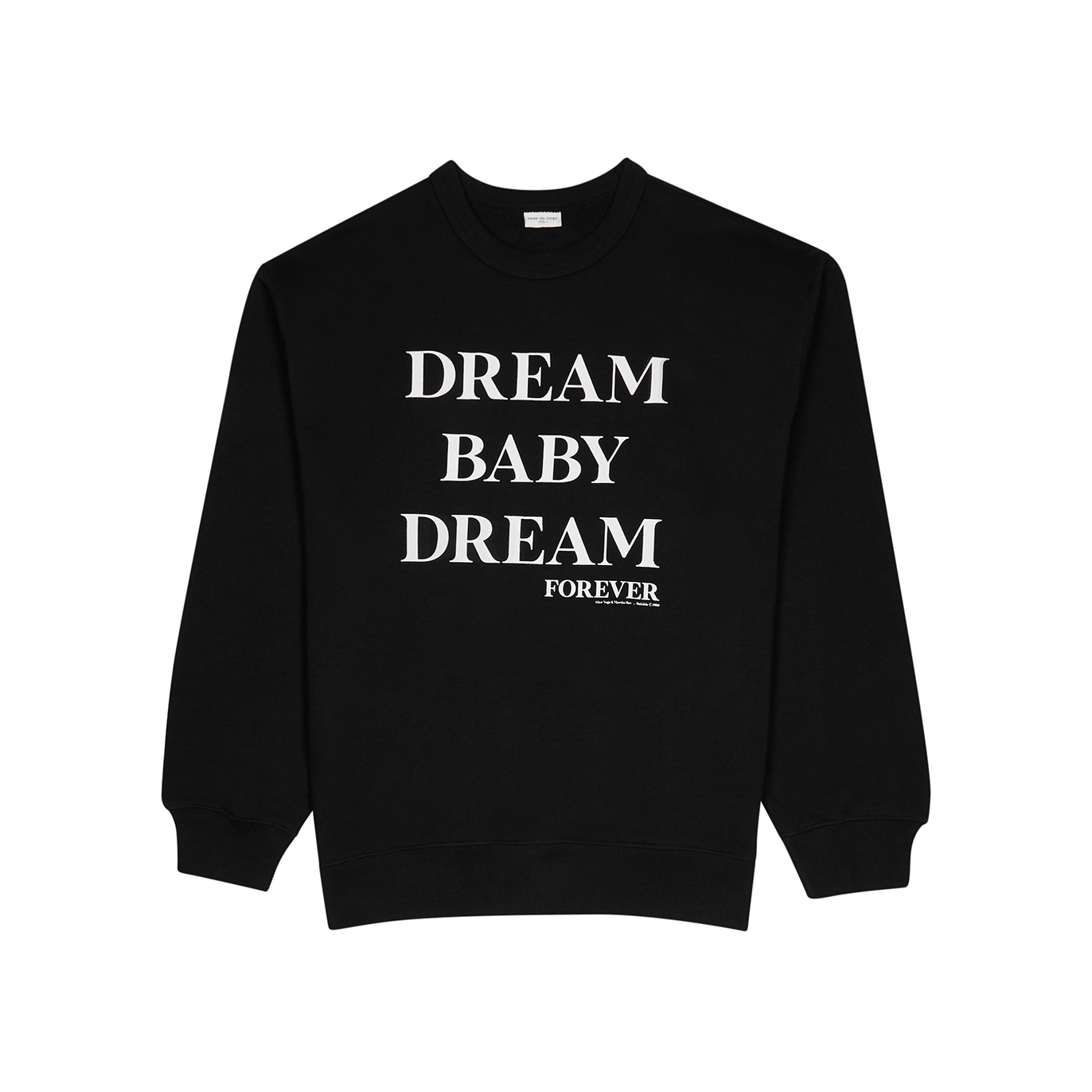 Dries Van Noten Hax Black Printed Cotton Sweatshirt