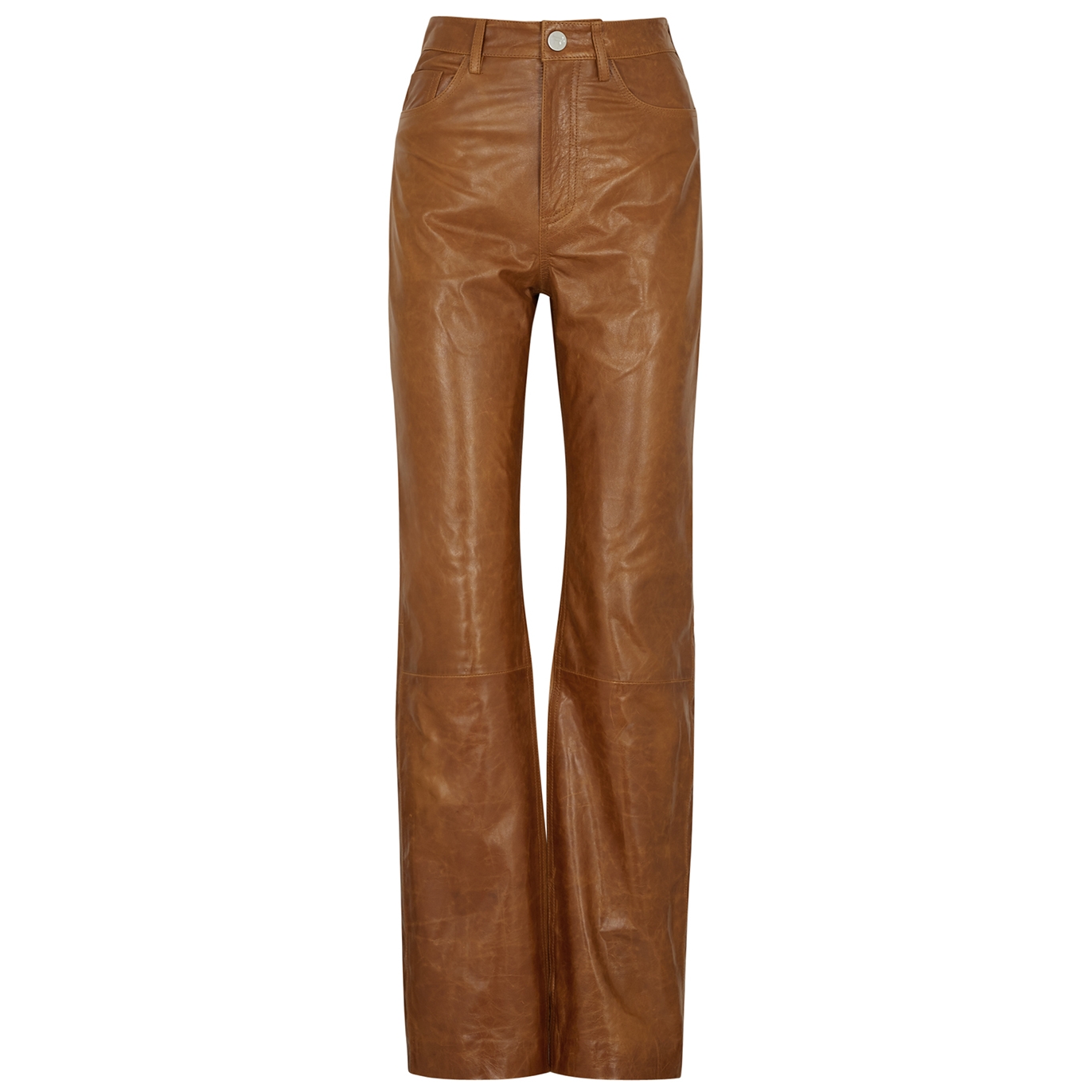 Remain By Birger Christensen Lynn Brown Leather Trousers - 10