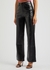 Roti black faux leather trousers - ROTATE Birger Christensen