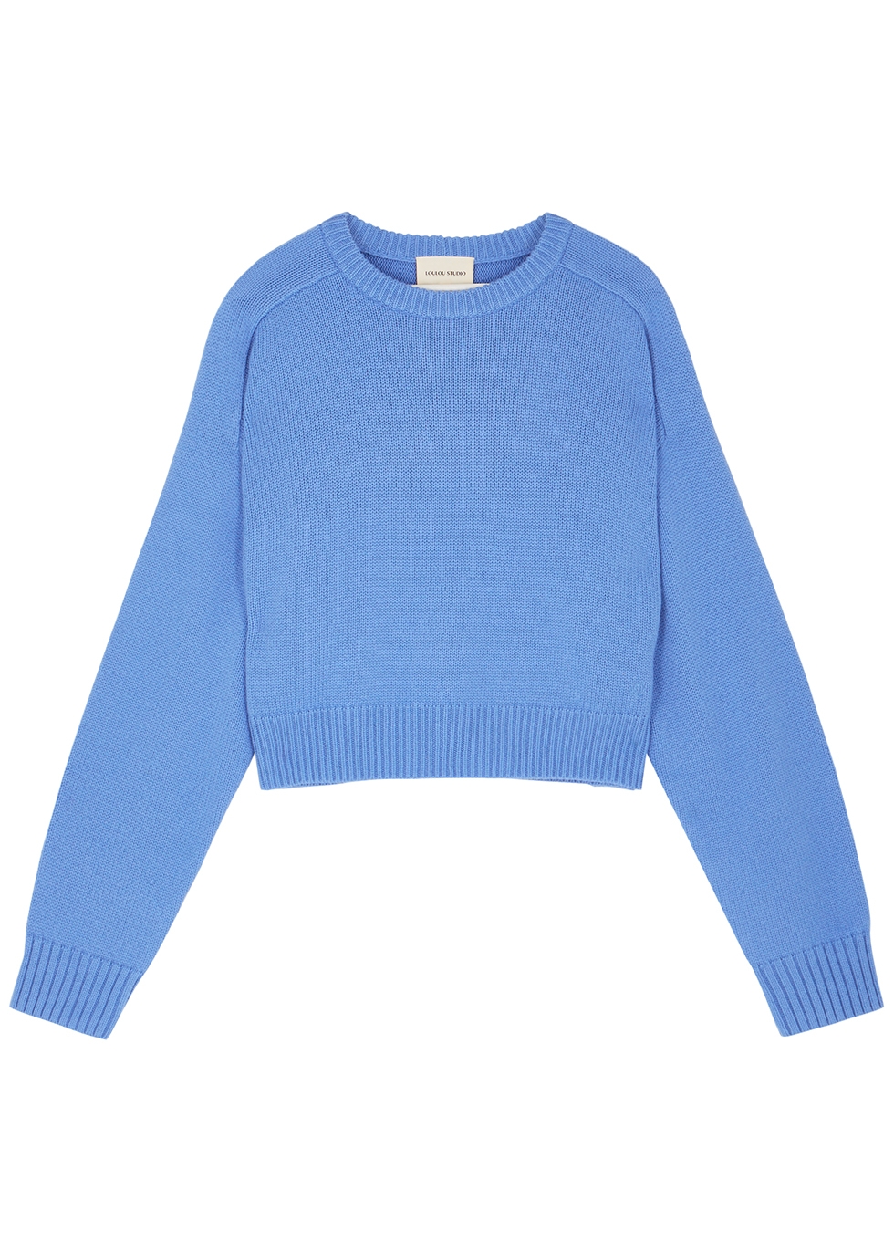 Loulou Studio Bruzzi blue wool-blend jumper - Harvey Nichols