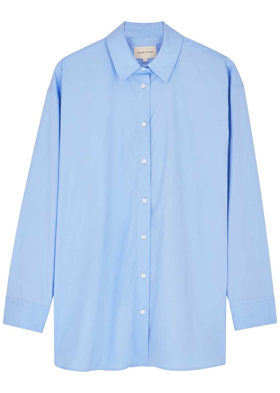 Loulou Studio Blue cotton shirt - Harvey Nichols
