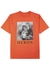 Heron orange printed cotton T-shirt - Heron Preston