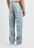 Light blue distressed straight-leg jeans - Heron Preston