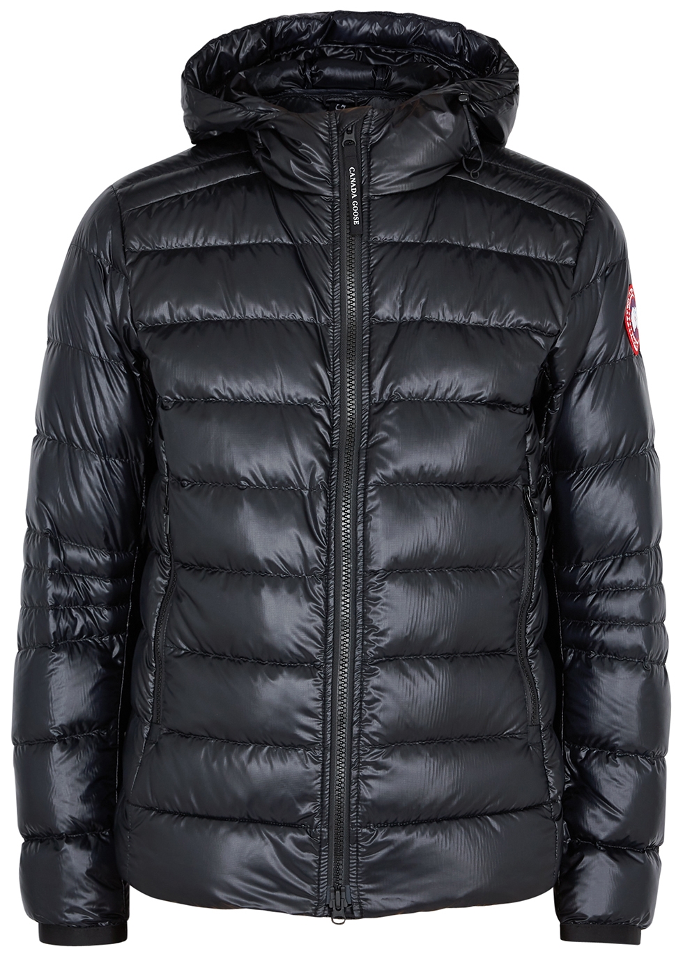 Crofton black quilted shell jacket