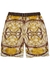 Printed silk-twill shorts - MOSCHINO