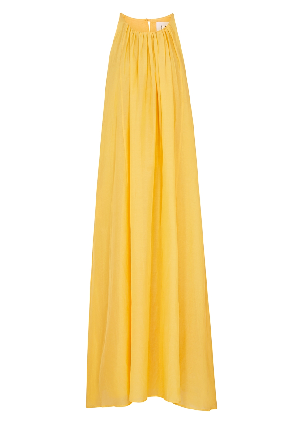 Bird & Knoll Matisse yellow cotton-blend maxi dress - Harvey Nichols