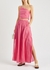 Ocean pink cotton-blend maxi skirt - Bird & Knoll