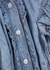 Tenille blue ruffled chambray shirt - Veronica Beard