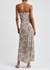 Aldana printed stretch-silk midi dress - Veronica Beard