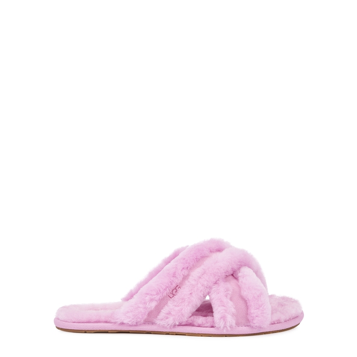 UGG Scuffita Pink Shearling Slippers