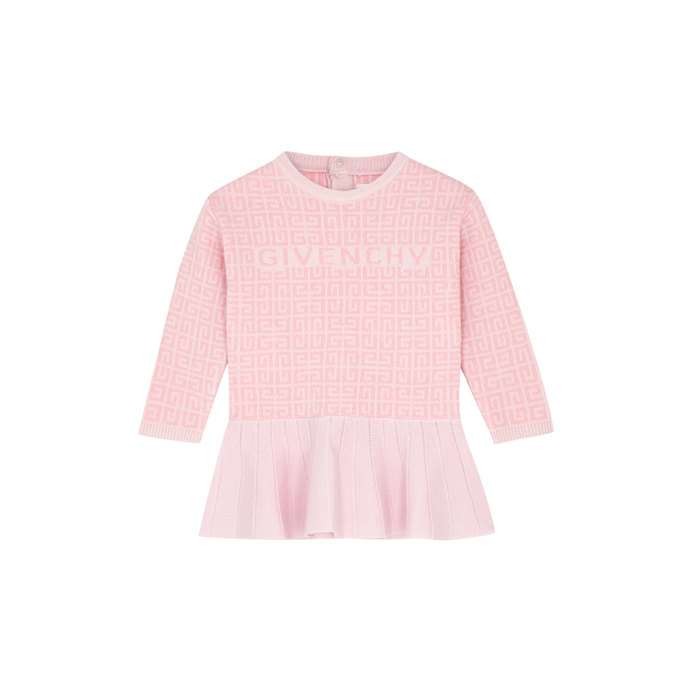 Givenchy Kids Pink 4G-monogram Wool-blend Dress (2-3 Years) - 2 Years