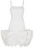 Leiza white ruffled satin mini dress - ROTATE Birger Christensen