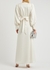 Ria off-white satin wrap dress - ROTATE Birger Christensen