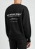 Design Studio black logo jersey sweatshirt - Mki Miyuki Zoku