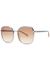 Franky gold-tone square-frame sunglasses - Chloé