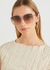 Franky gold-tone square-frame sunglasses - Chloé