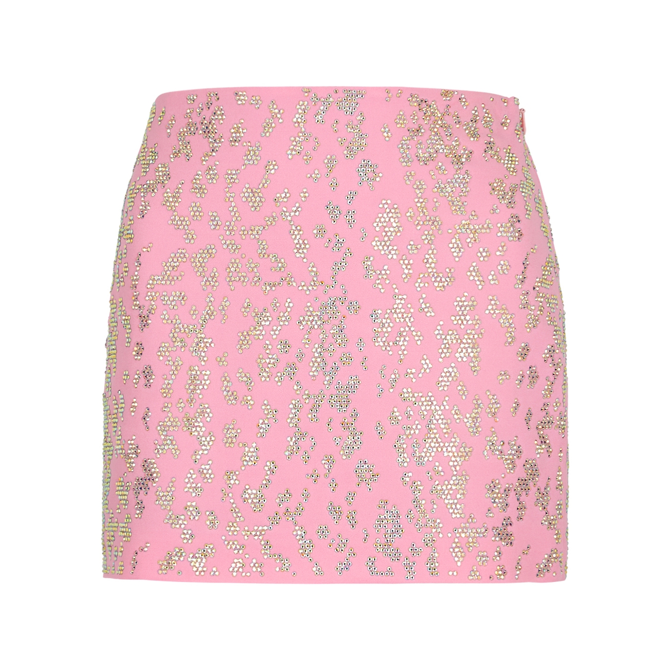 Blumarine Pink Crystal-embellished Mini Skirt - 10