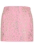 Pink crystal-embellished mini skirt - BLUMARINE