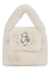 Ivory embellished faux fur top handle bag - BLUMARINE