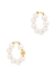 Kira faux pearl-embellished hoop earrings - Tory Burch