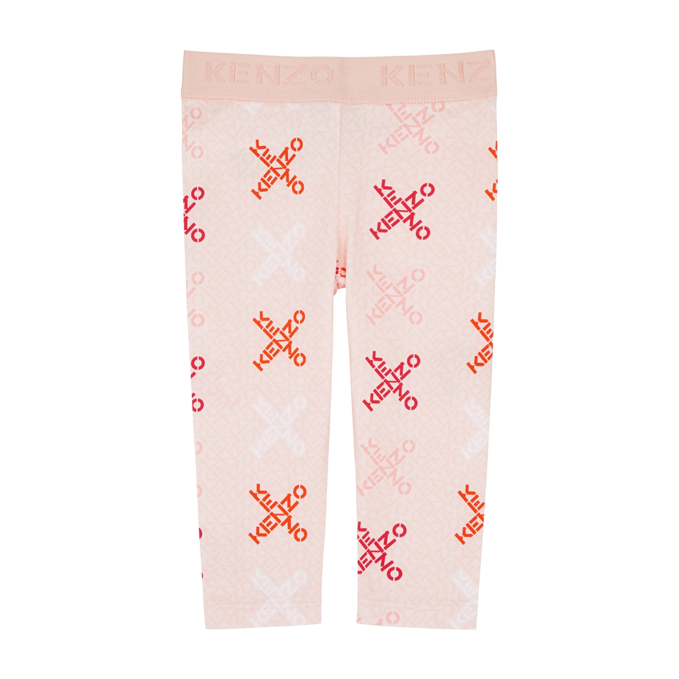 Kenzo Kids Logo-print Stretch-cotton Leggings - Pink - 6 Months