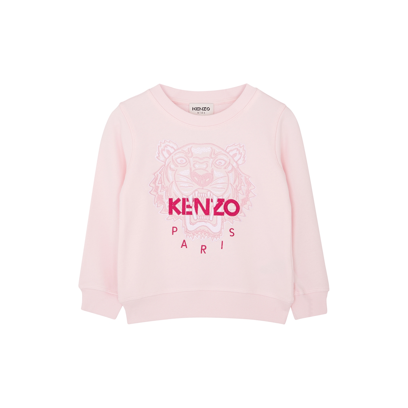 Kenzo Kids Pink Tiger-embroidered Cotton Sweatshirt (2-5 Years) - 3 Years