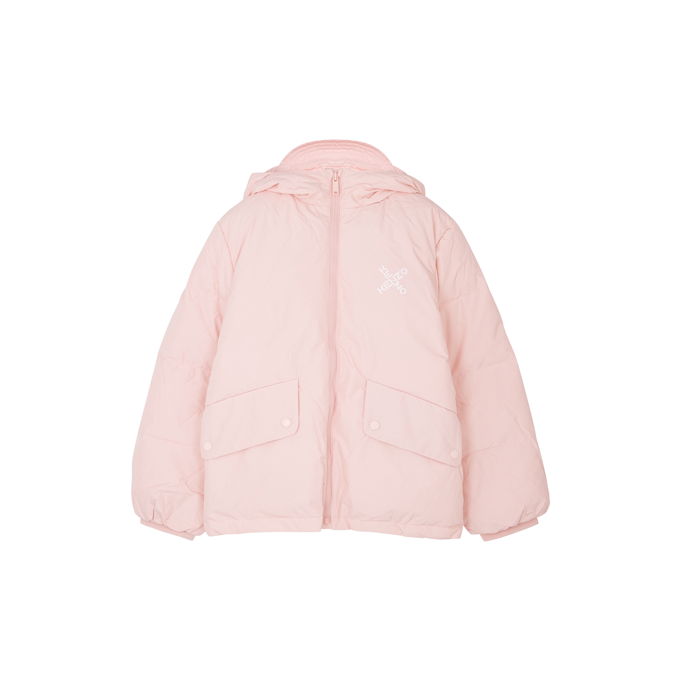 Kenzo Kids Pink Logo Shell Jacket (6-12 Years)