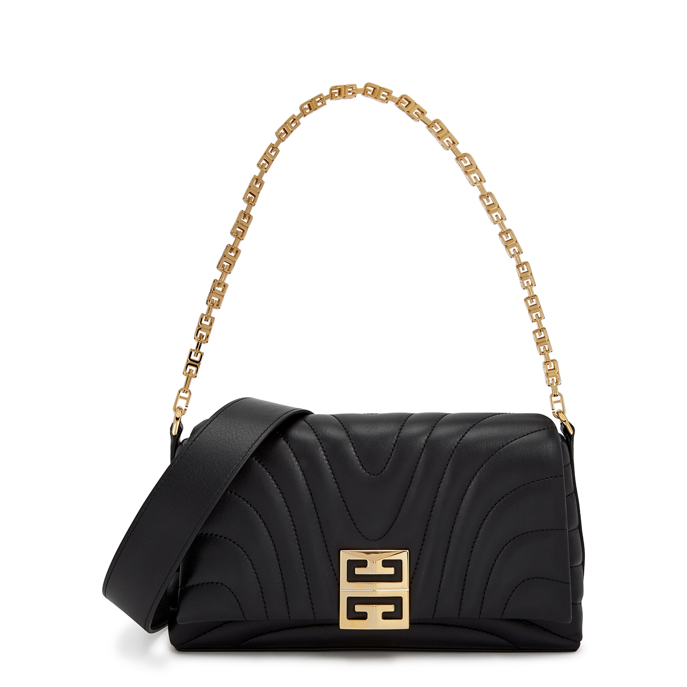 Givenchy 4G Quilted Leather Shoulder Bag - Black
