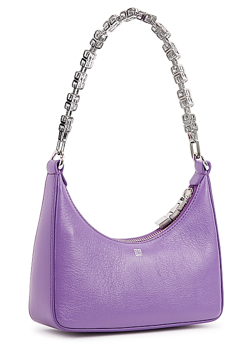 Givenchy Moon Cut Out mini purple leather shoulder bag - Harvey Nichols