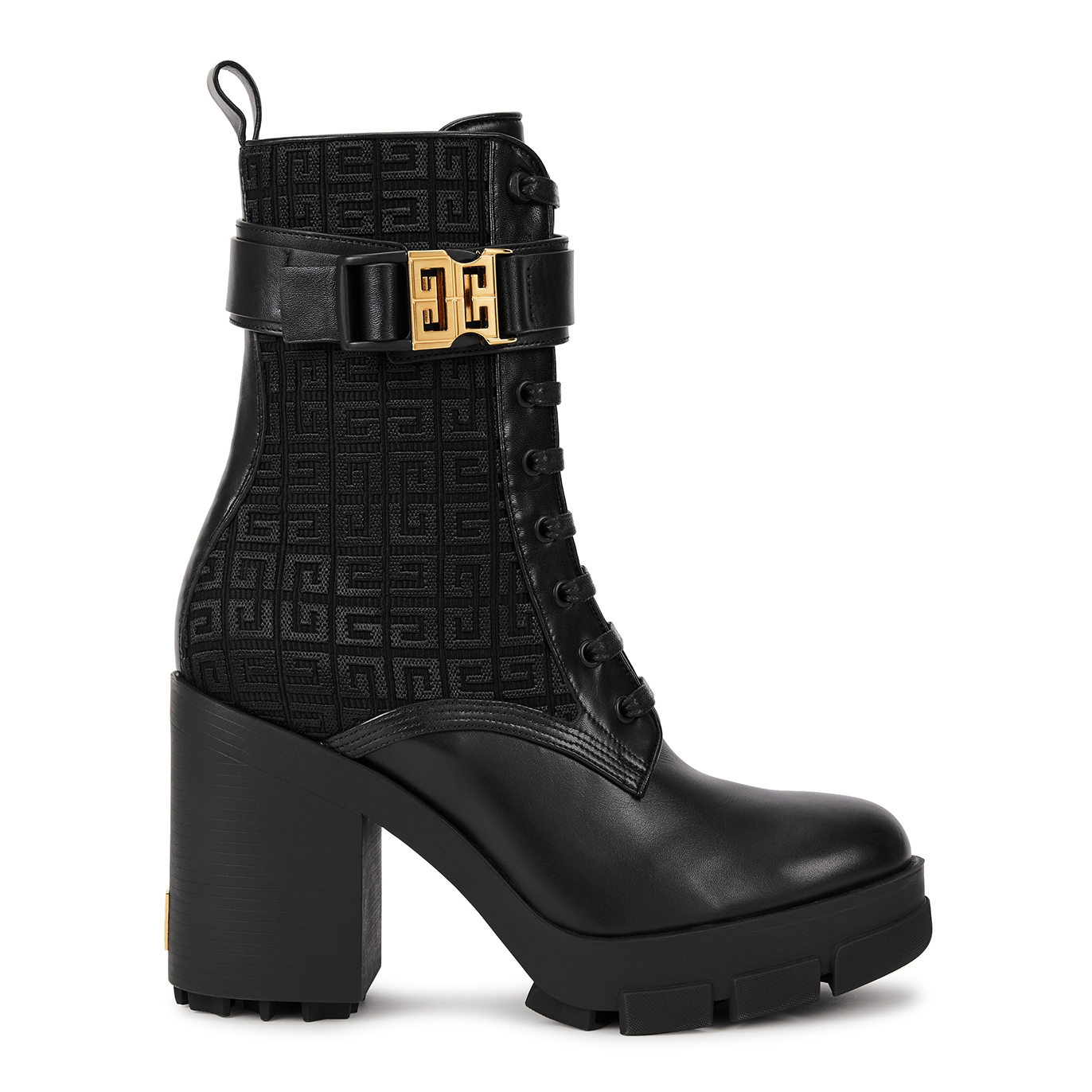 Givenchy Terra 100 Leather Ankle Boots - Black - 4
