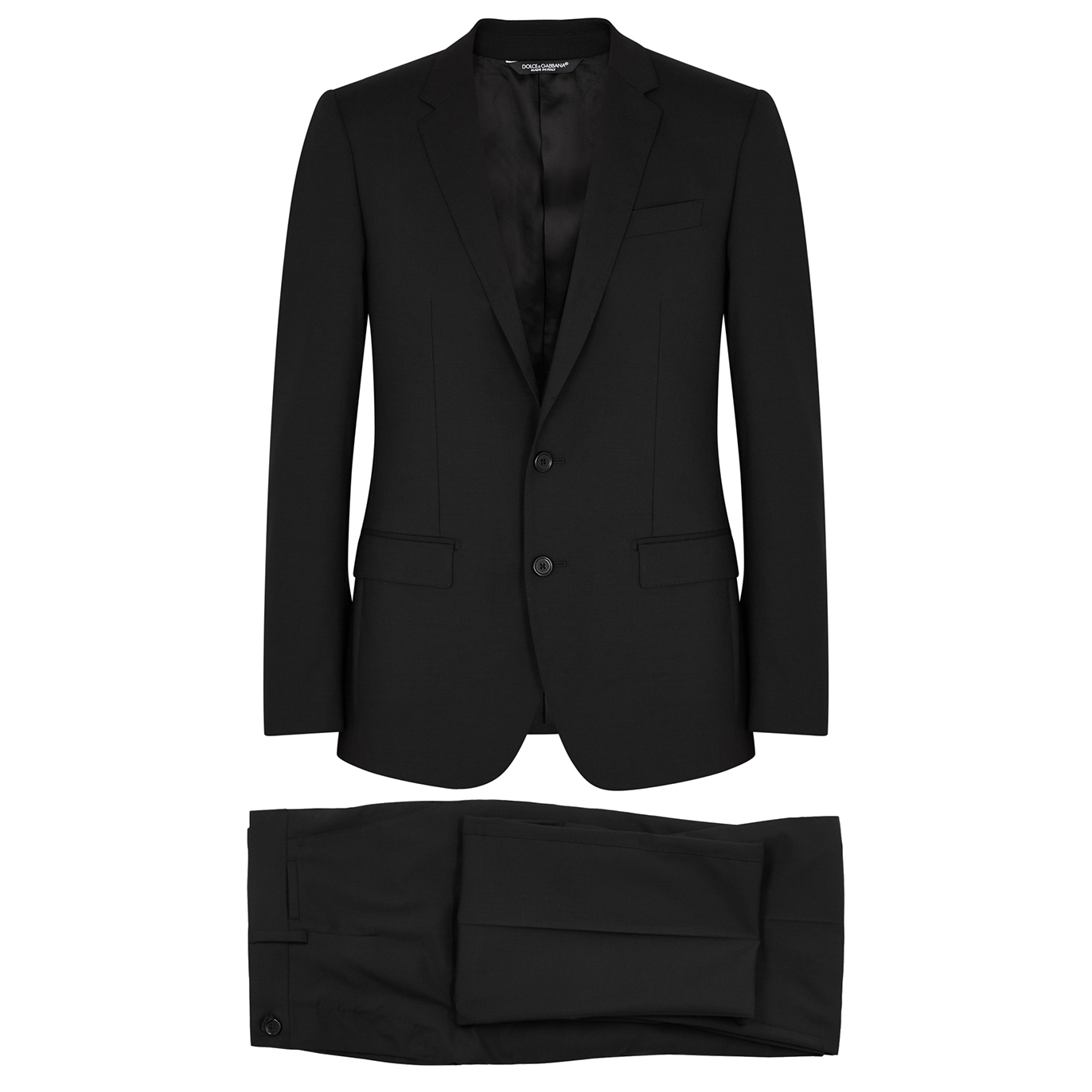 Dolce & Gabbana Black Stretch-wool Suit - 50